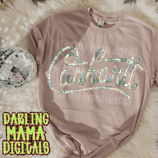 Faux embroidery patchwork CH