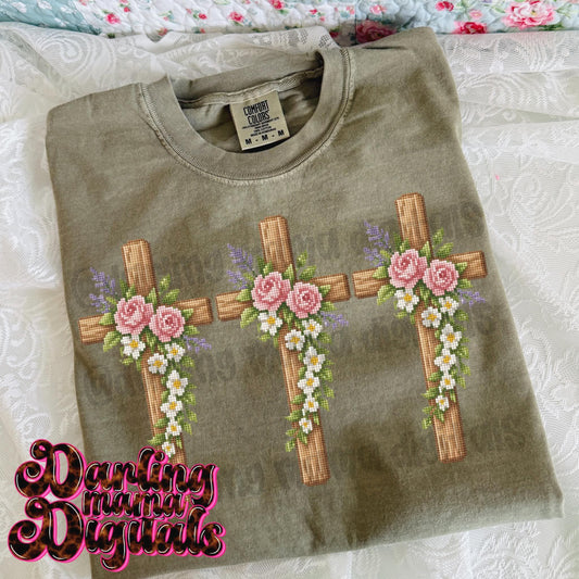 Flower cross