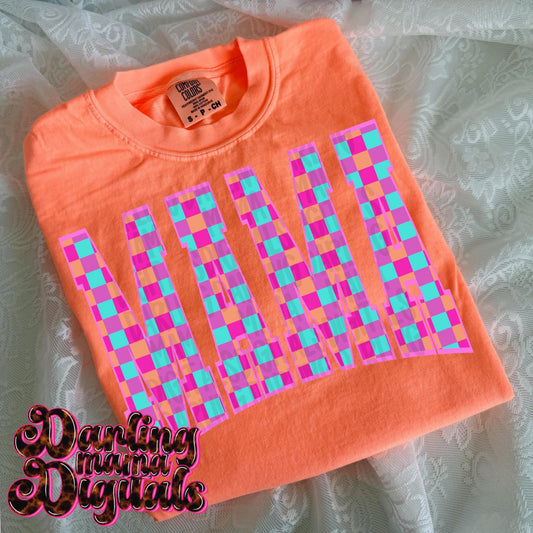 Neon Checkered Mama