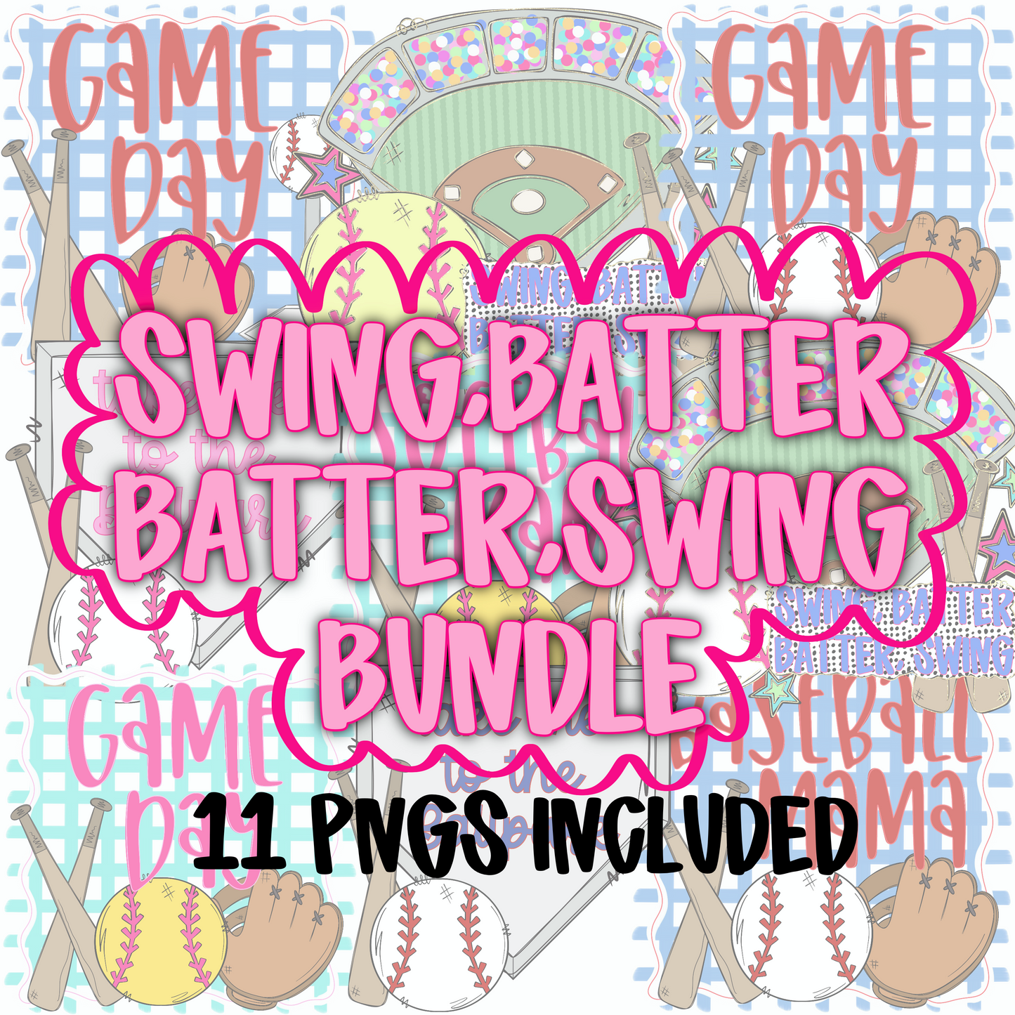 Swing Batter Batter Swing Bundle 11 PNGS