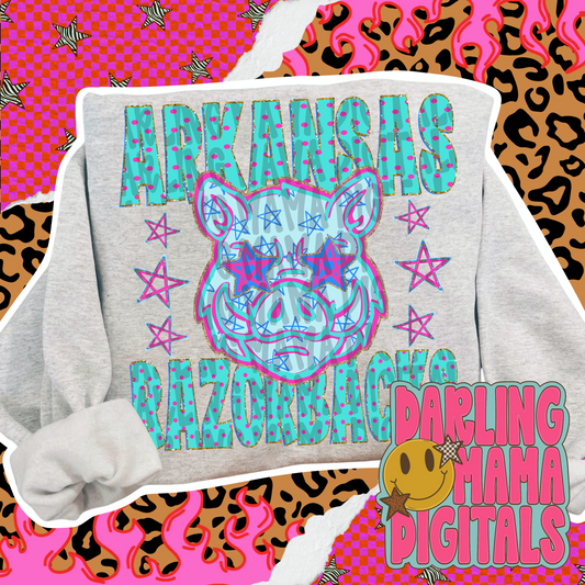 Polka dot AR r*zorbacks