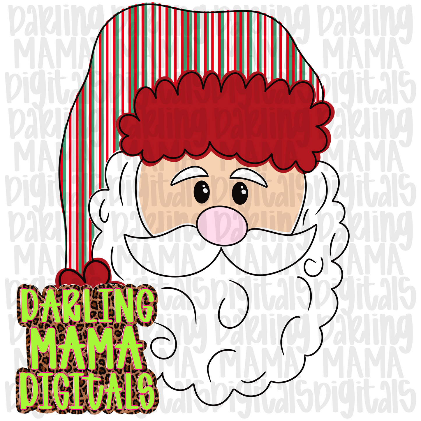 LIMITED striped santa