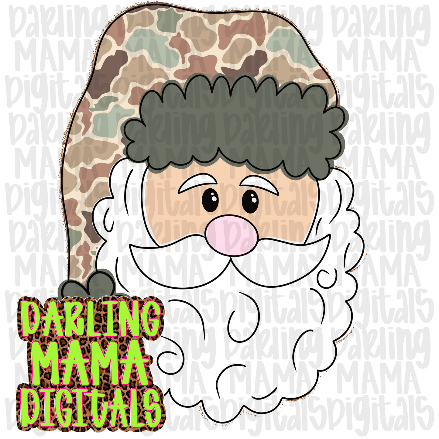 LIMITED light duck camo Santa