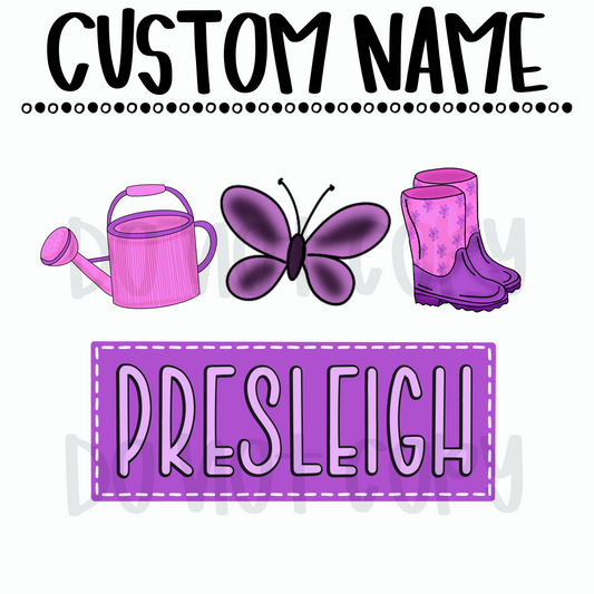Girl Spring Custom name