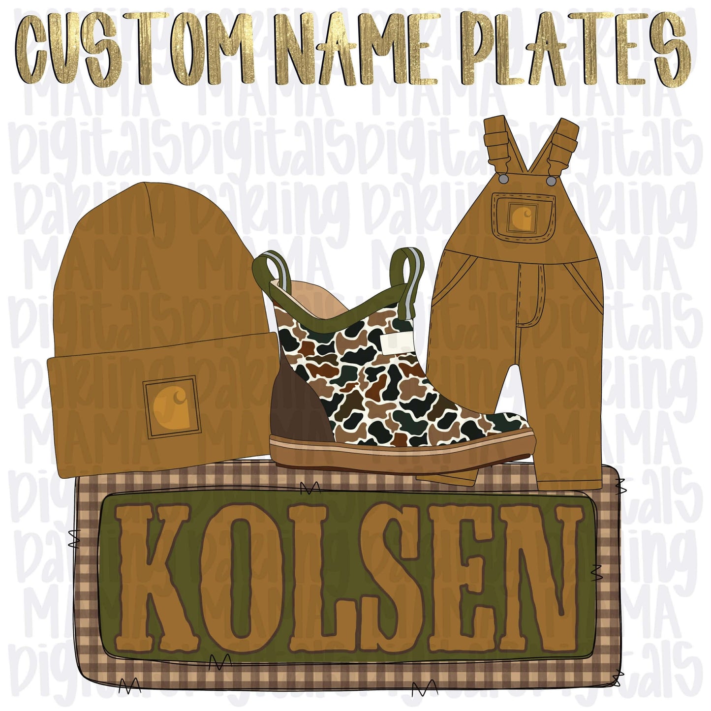 Boy boots and toboggan custom