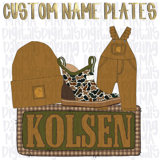 Boy boots and toboggan custom