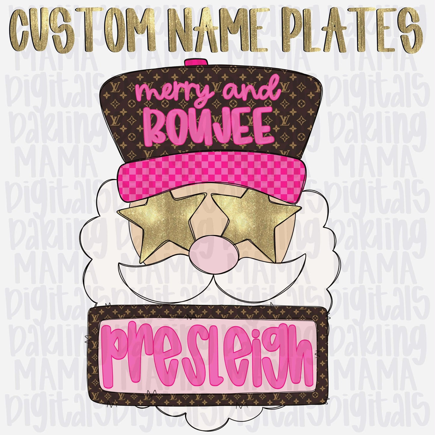 Boujee santa trucker hat custom