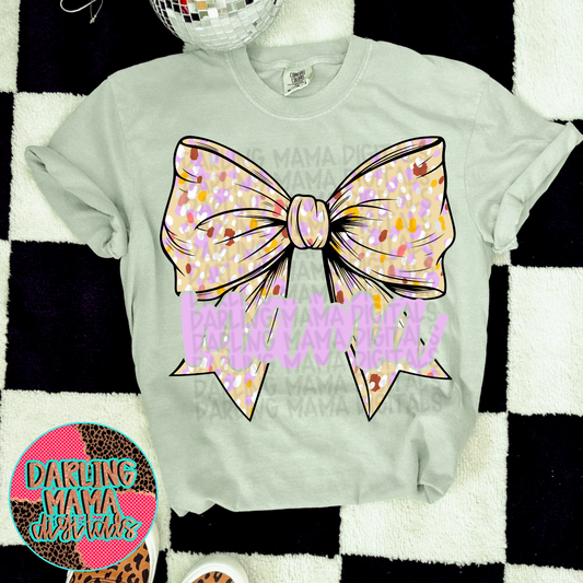 Pastel Dalmatian Bow Mama
