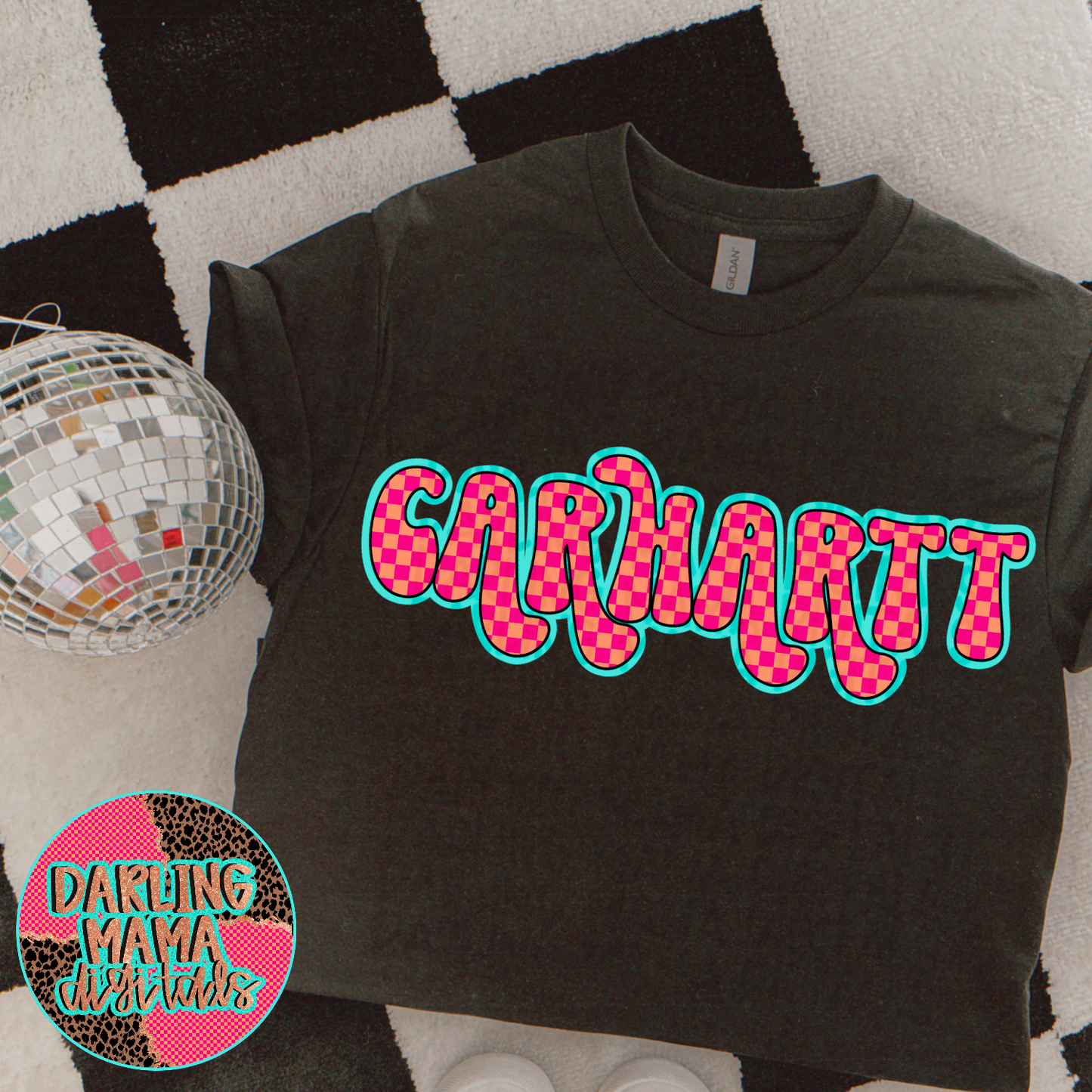 Retro Neon Checkered C*rhartt