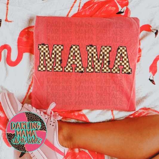 Tan Checkered Mama