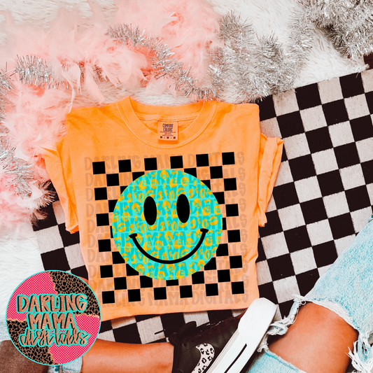 Neon Cheetah Smiley