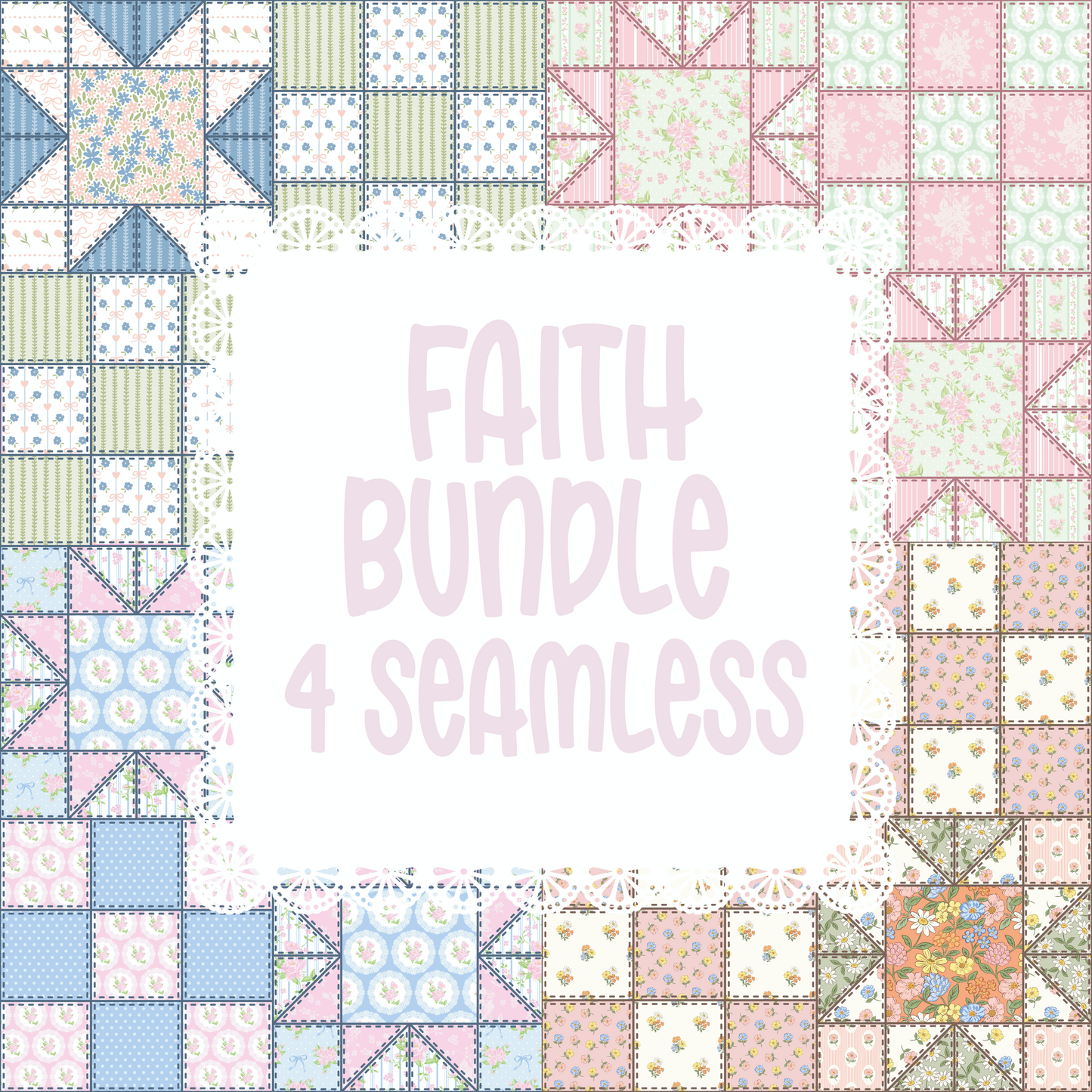 Patchwork Seamless Bundle