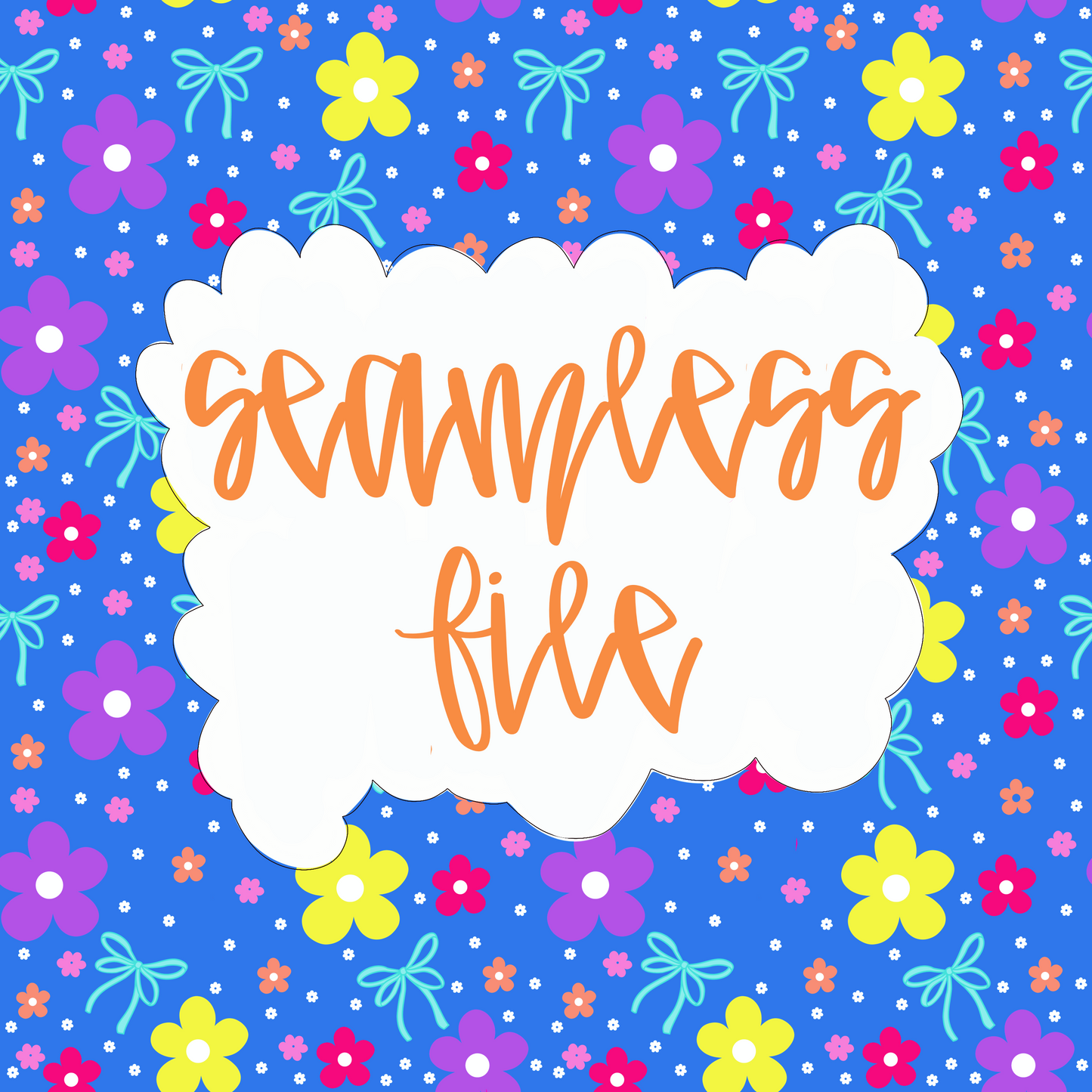 Neon  Bow Flower Seamless File