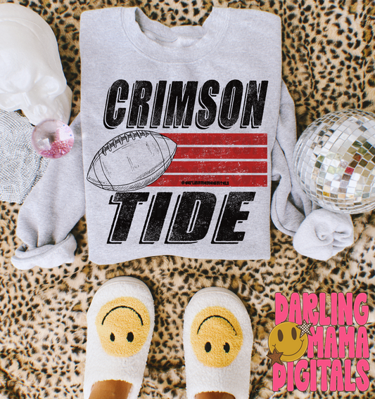 Striped football crimson tide