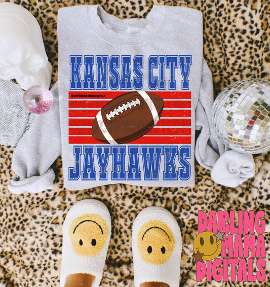 Striped football KC jayhawks