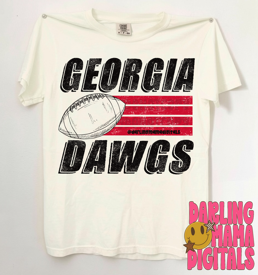 Striped football GA dawgs