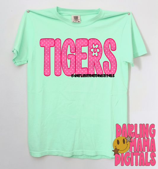Pink dotted flower tigers
