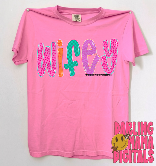 Funky letter wifey