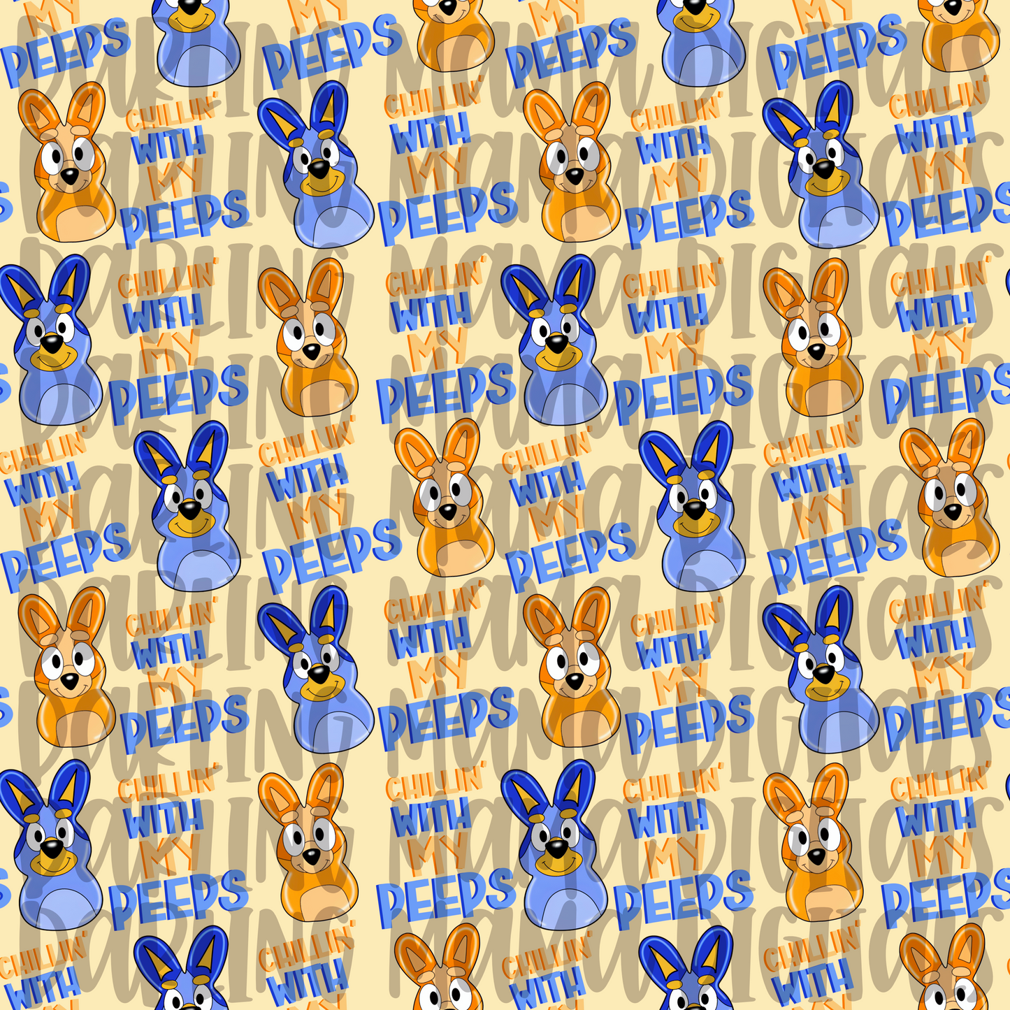 Chillin with my peeps seamless